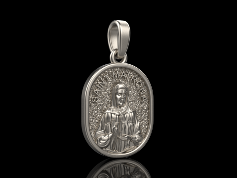 St Matrona pendant model 990 3D Принт Модель