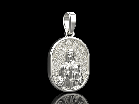 St Matrona pendant model 990 3D Принт Модель
