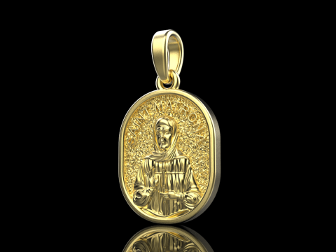 St Matrona pendant model 990 3D Принт Модель