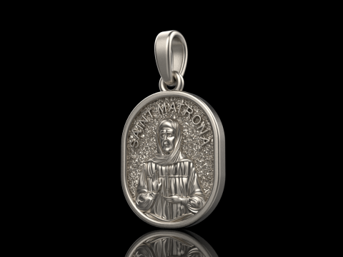 St Matrona pendant model 990 3D Принт Модель