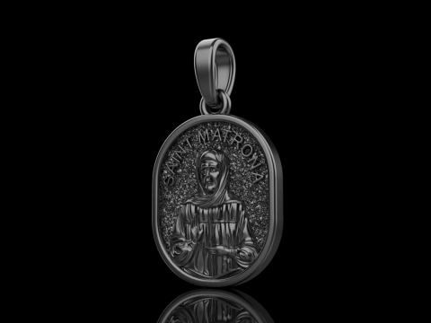 St Matrona pendant model 990 3D Принт Модель