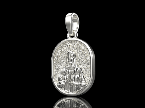 St Matrona pendant model 990 3D Принт Модель