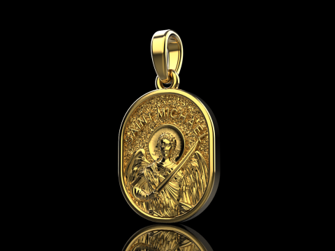 Archangel michael pendant model 989 3D Baskı Modeli