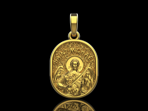 Archangel michael pendant model 989 3D Принт Модель