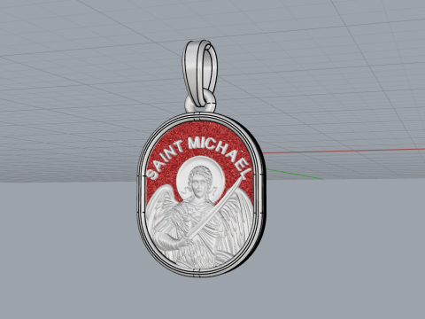 Archangel michael pendant model 989 3D Принт Модель