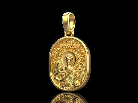 Archangel michael pendant model 989 3D Принт Модель