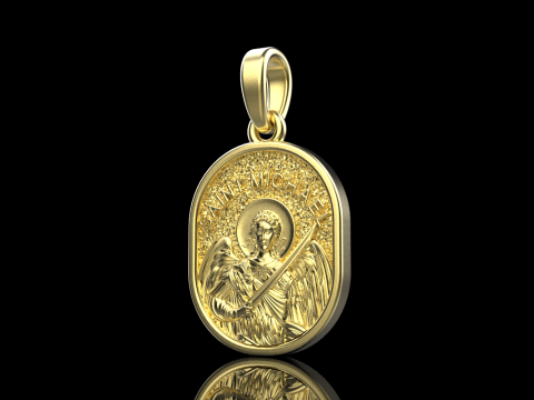 Archangel michael pendant model 989 3D Принт Модель