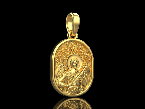 Archangel michael pendant model 989 3D Принт Модель