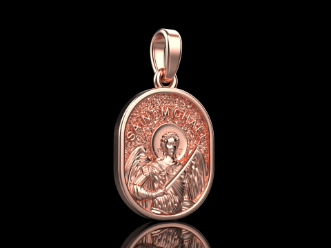 Archangel michael pendant model 989 3D Принт Модель