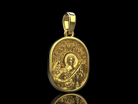 Archangel michael pendant model 989 3D Принт Модель