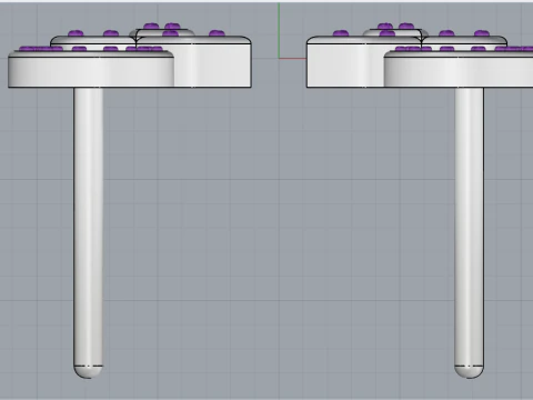 Boucle d'oreille mod&egrave;le 987 Modèles 3D en vedette