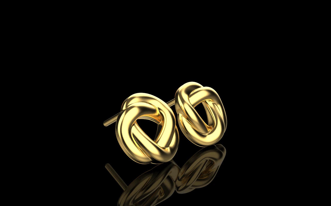 Boucle d'oreille mod&egrave;le 986 Modèles 3D en vedette .c4d .max .obj .3ds .fbx .stl .blend 