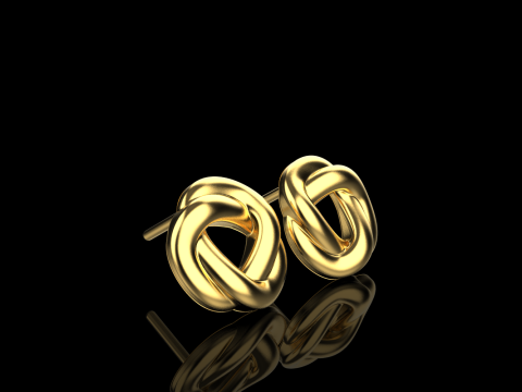 Stud earring model 986 3D Принт Модель