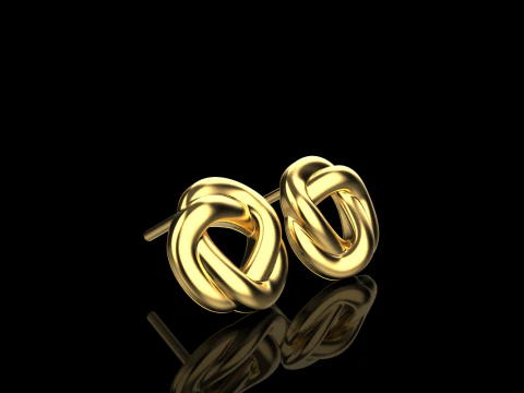 Anting kancing model 986 Model Cetak 3D