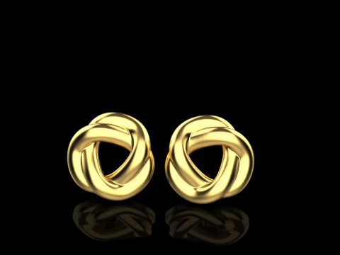 Boucle d'oreille mod&egrave;le 986 Modèles 3D en vedette