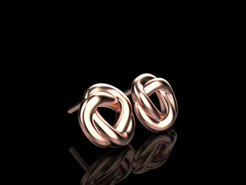 Boucle d'oreille mod&egrave;le 986 Modèles 3D en vedette