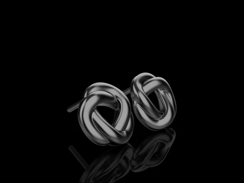 Boucle d'oreille mod&egrave;le 986 Modèles 3D en vedette