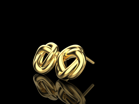 Stud earring model 986 Modelo de impresión 3D
