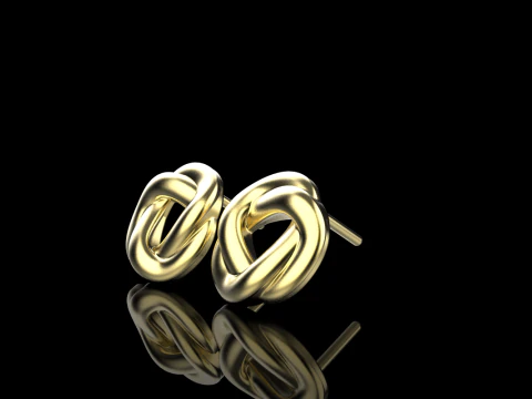 Boucle d'oreille mod&egrave;le 986 Modèles 3D en vedette