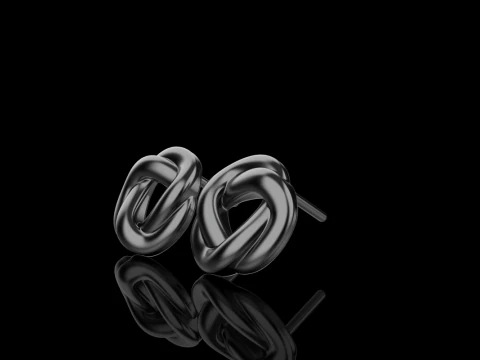 Boucle d'oreille mod&egrave;le 986 Modèles 3D en vedette