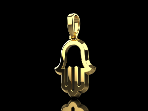 Hamsa pendant model 985 Modèles 3D en vedette
