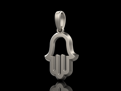 Hamsa pendant model 985 Modèles 3D en vedette