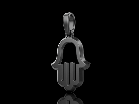 Hamsa pendant model 985 Modèles 3D en vedette