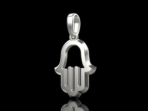 Hamsa pendant model 985 3D Print Model