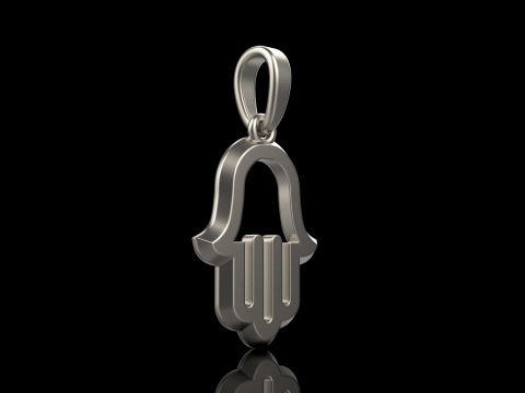 Hamsa pendant model 985 Modèles 3D en vedette