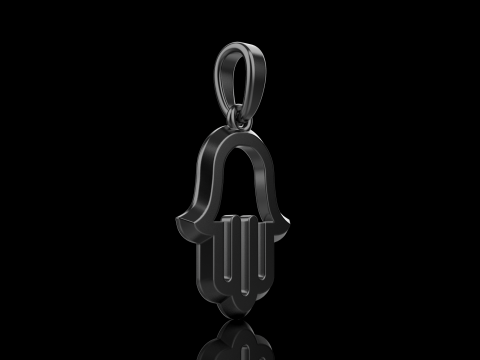 Hamsa pendant model 985 Modèles 3D en vedette