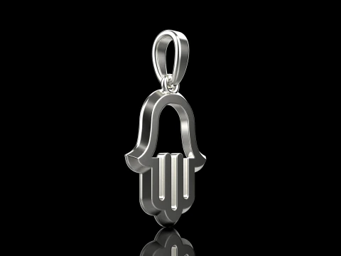 Hamsa pendant model 985 3D Print Model