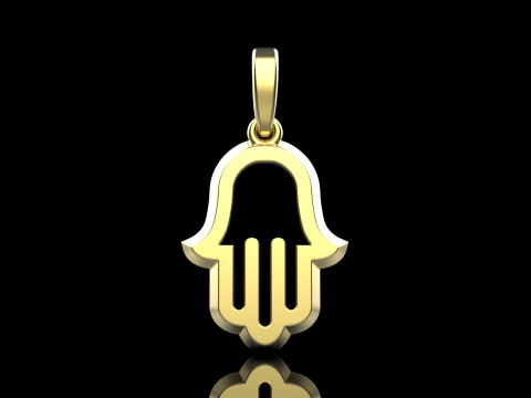Hamsa pendant model 985 3D Print Model