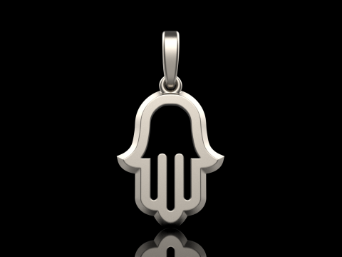 Hamsa pendant model 985 Modèles 3D en vedette