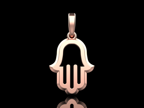 Hamsa pendant model 985 Modèles 3D en vedette