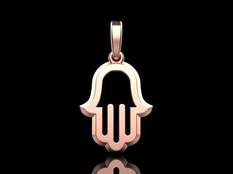 Hamsa pendant model 985 3D Print Model