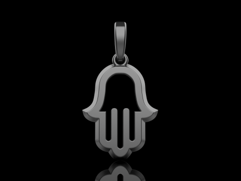 Hamsa pendant model 985 Modèles 3D en vedette