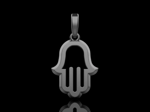 Hamsa pendant model 985 3D Print Model