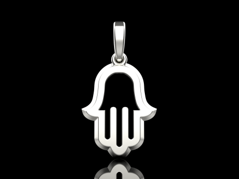 Hamsa pendant model 985 Modèles 3D en vedette