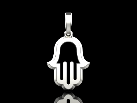 Hamsa pendant model 985 3D Print Model