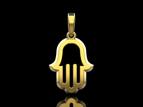 Hamsa pendant model 985 Modèles 3D en vedette