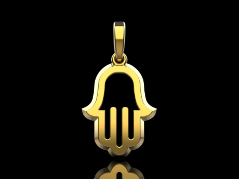 Hamsa pendant model 985 3D Print Model