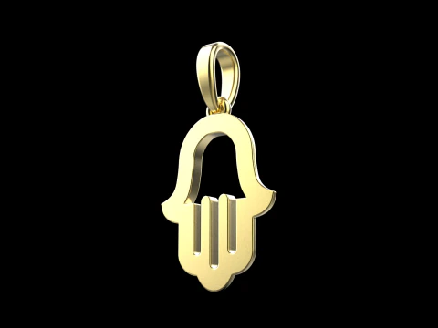 Hamsa pendant model 985 3D Print Model