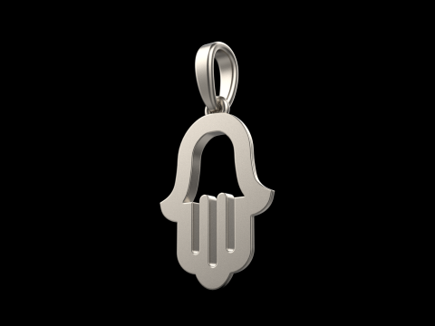 Hamsa pendant model 985 Modèles 3D en vedette