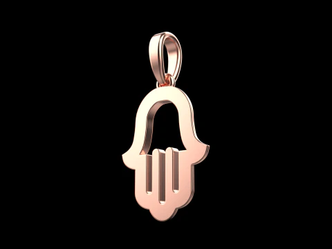 Hamsa pendant model 985 3D Print Model