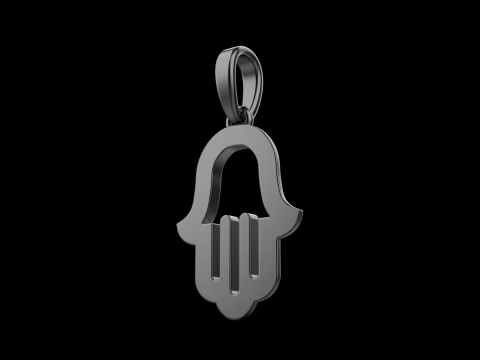 Hamsa pendant model 985 3D Print Model