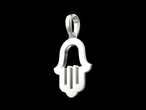 Hamsa pendant model 985 Modèles 3D en vedette