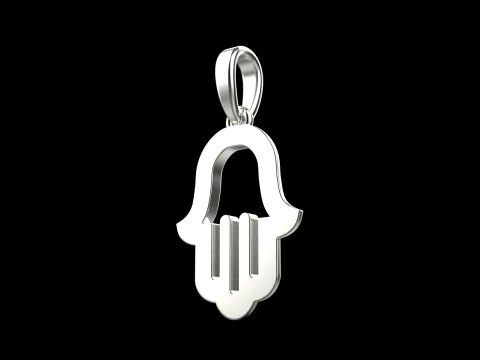 Hamsa pendant model 985 3D Print Model