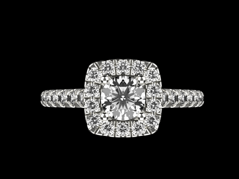 Engagement ring model 984 3D प्रिंट मॉडल
