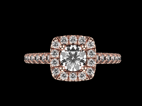 Engagement ring model 984 3D Baskı Modeli