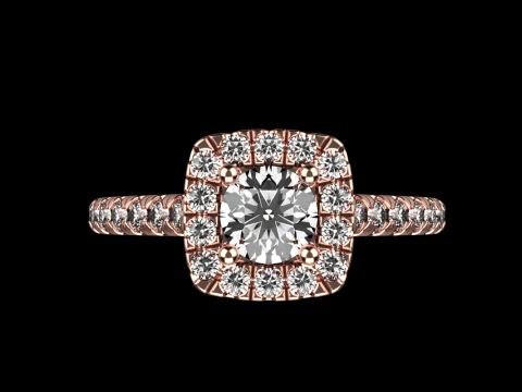 Engagement ring model 984 3D Print Model